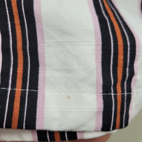 Loft Striped Rayon High Neck Jumpsuit | Size XS - Picture 12 of 16